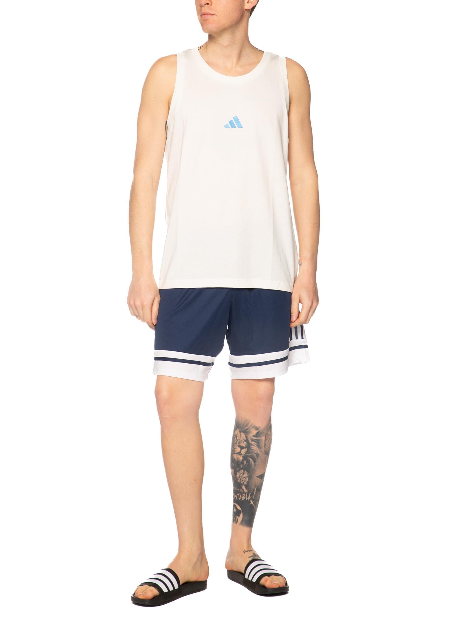 Canotta Adidas Bianco logo piccolo KC0938 BIANCO ADIDAS 