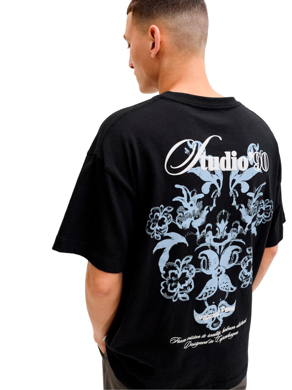 T-shirt Jack & Jones Nero Graphic stampa 12290892 /Black JACK & JONES 