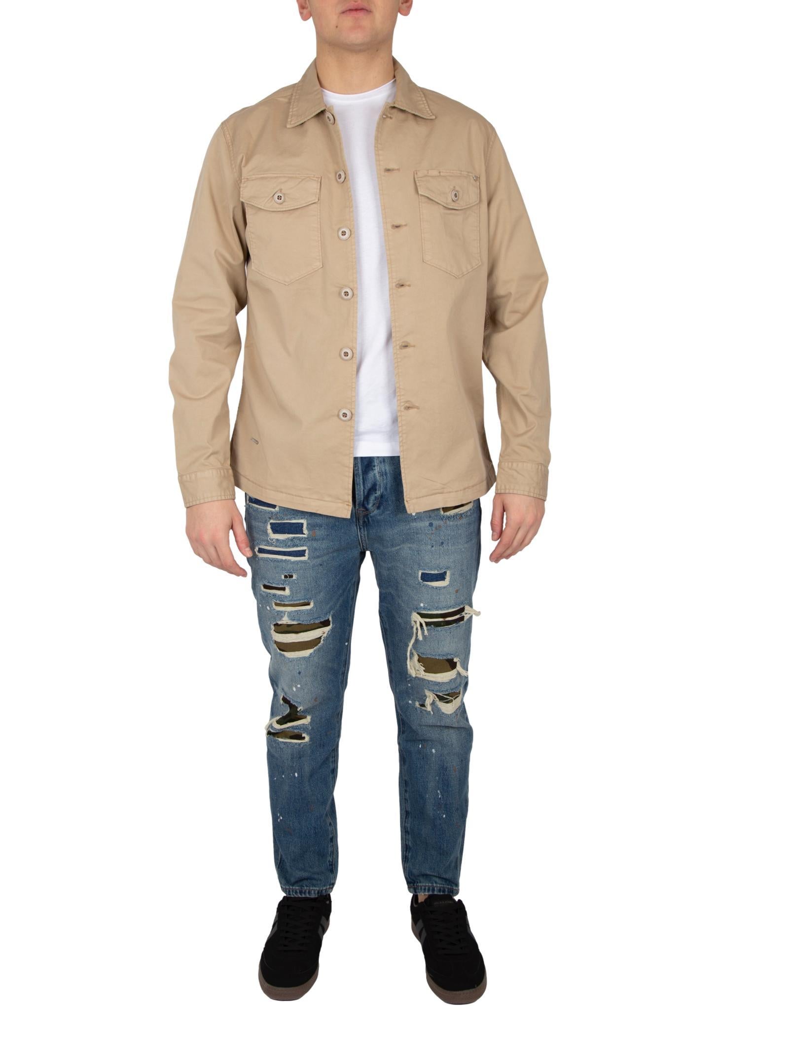 Overshirt Gianni Lupo Beige manica lunga GL5051BD BEIGE GIANNI LUPO 