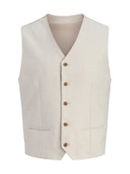Gilet Jack & Jones Beige 4 bottoni 12292461 /Ancient Scroll JACK & JONES 