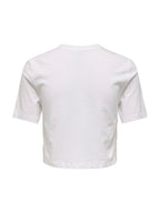 T-shirt Only Bianco Betsy dettaglio pizzo 15346327 /Bright White ONLY 