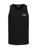 Canotta Jack & Jones Nero Brandon stampa 12288382 /Black JACK & JONES 