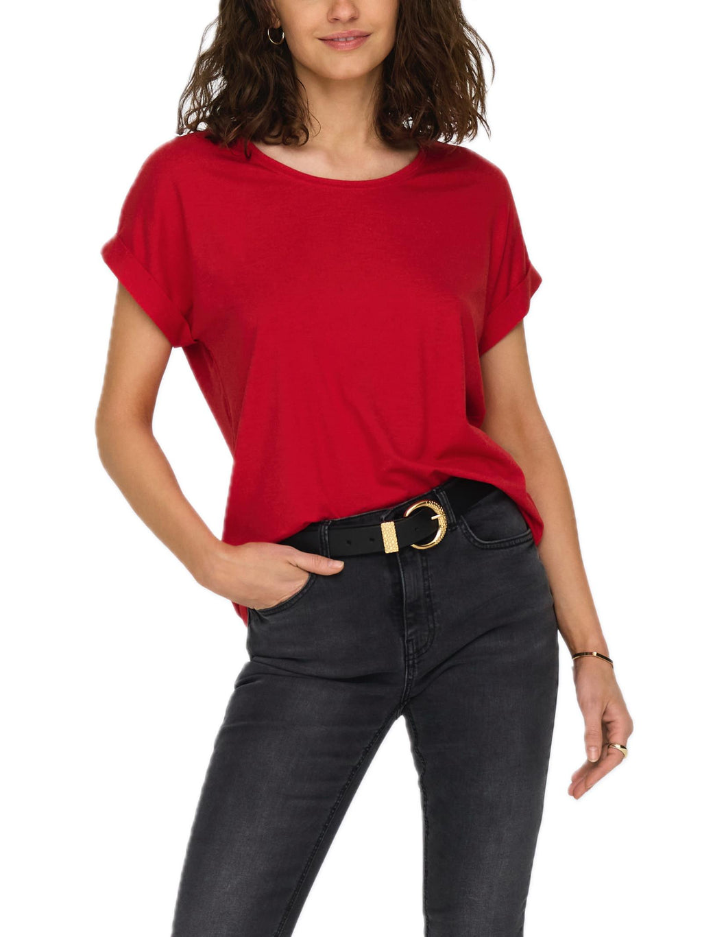 T-Shirt Only Rossa Moster in viscosa 15106662 /Lychee ONLY 