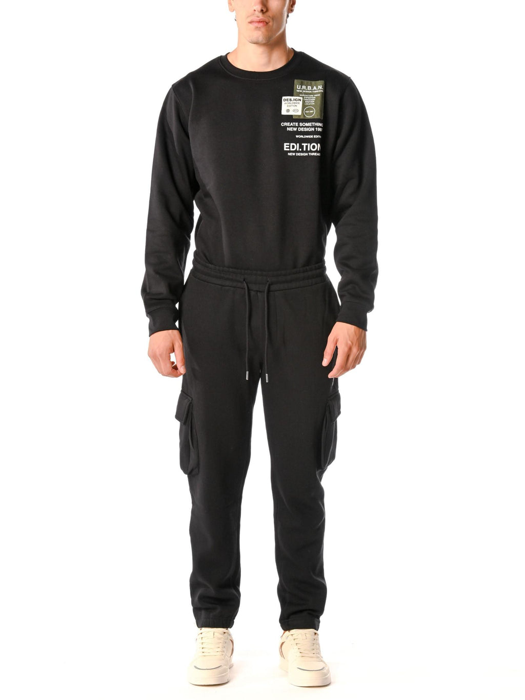 Felpa Urban Ring Nero patch UR9120021 NERO URBAN RING 