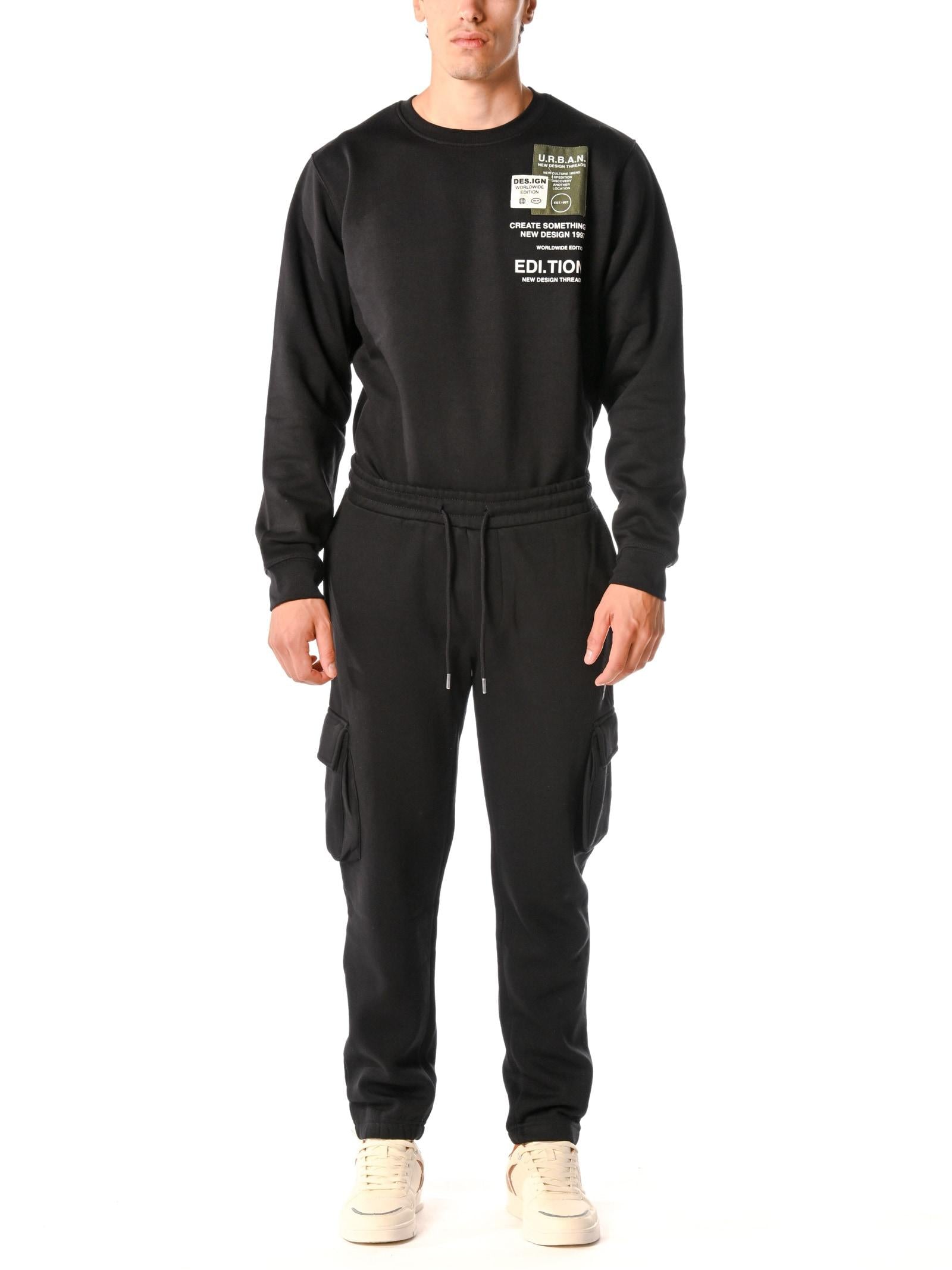 Felpa Urban Ring Nero patch UR9120021 NERO URBAN RING 