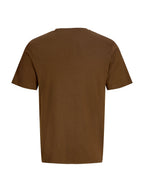 T-shirt Jack & Jones Aero Marrone con stampa frontale 12298488 /Cocoa JACK & JONES 
