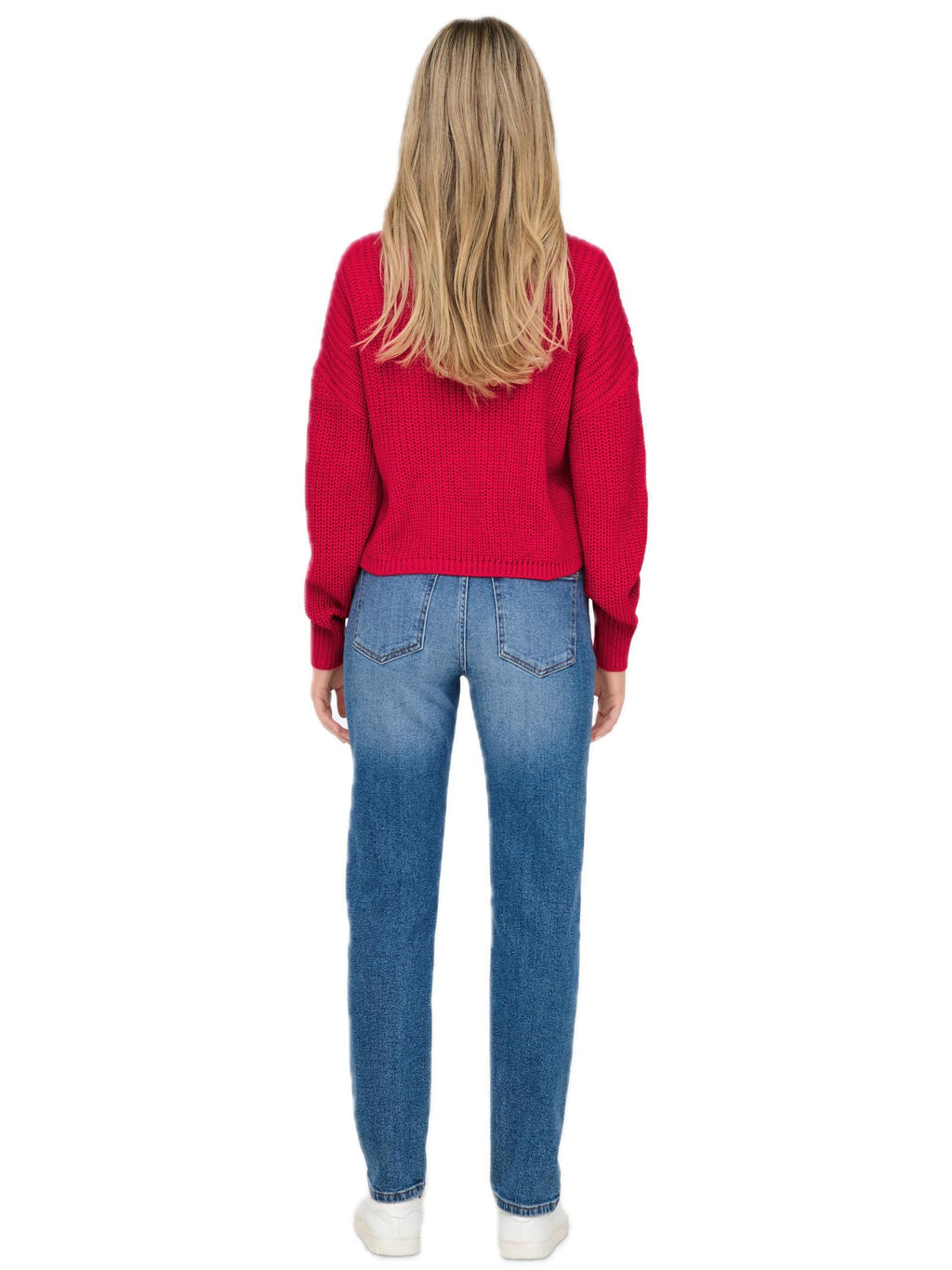 Cardigan Only Rosso Carol scollo a V 15211521 /Ski Patrol ONLY 