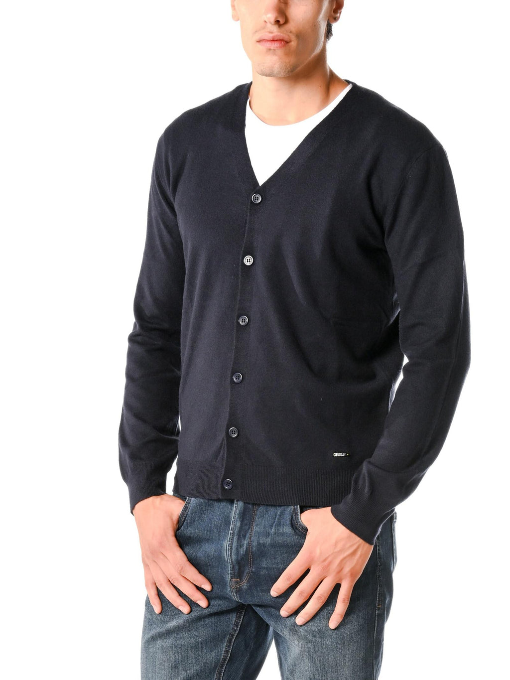 Cardigan Gianni Lupo Blu con bottoni GL513S NAVY GIANNI LUPO 
