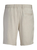 Bermuda Jack & Jones Stace Sabbia in lino 12269376 /Vetiver JACK & JONES 