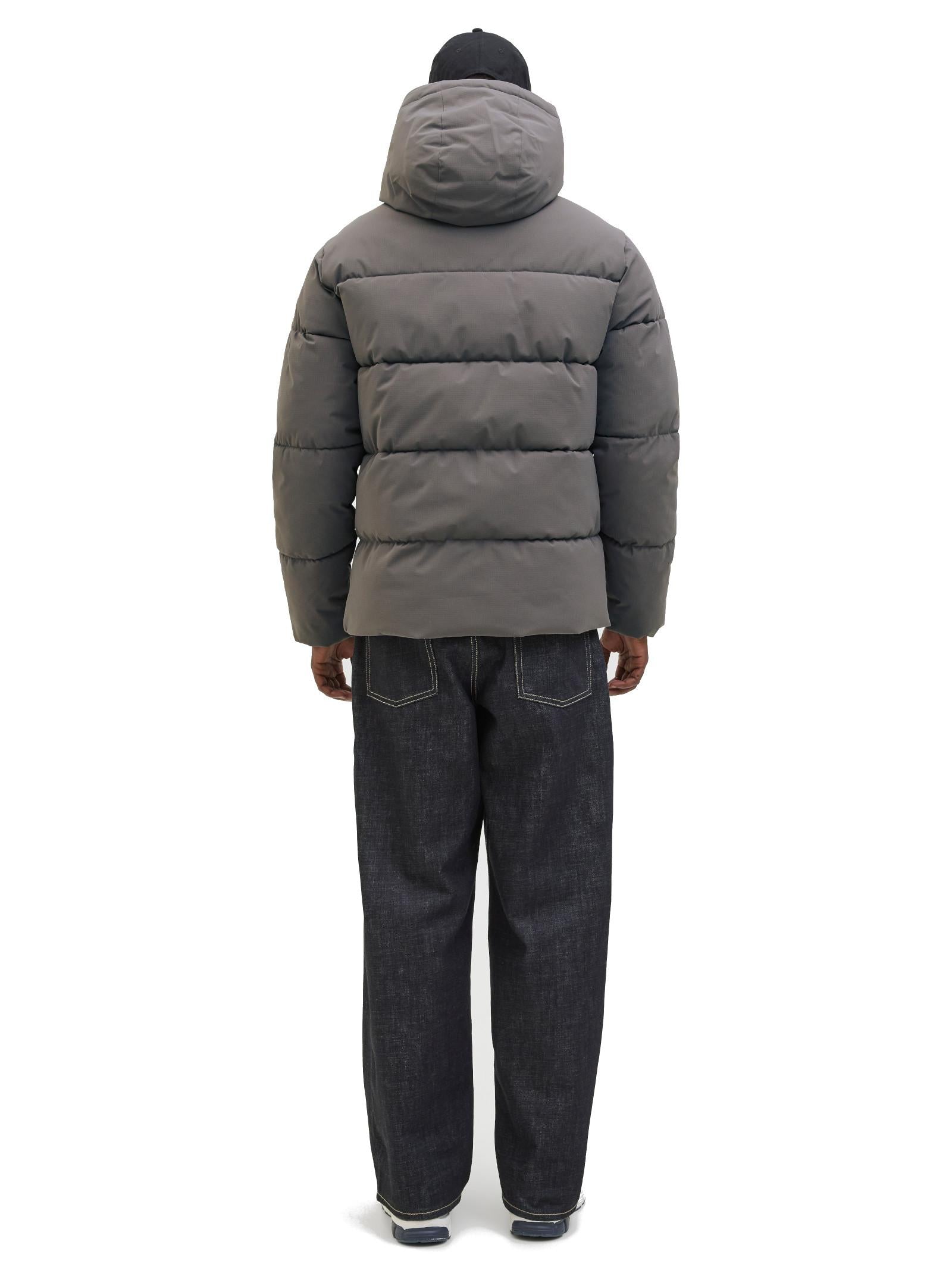 Piumino Jack & Jones Global Grigio con cappuccio 12283517 /CASTLEROCK JACK & JONES 