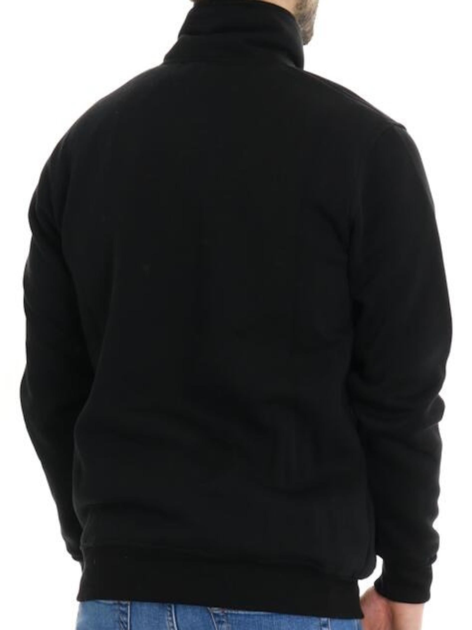 Felpa SUPERCULTURE Nero mezza zip