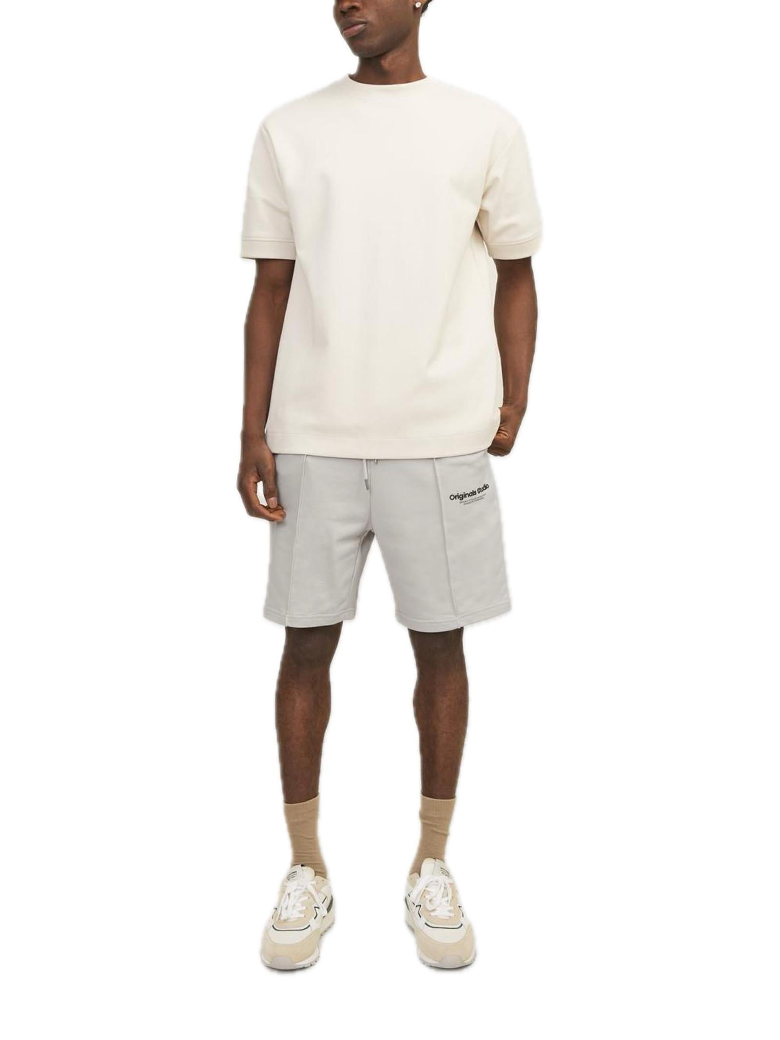 Bermuda Jack & Jones Beige Kane in felpa 12252251 /Moonbeam JACK & JONES 