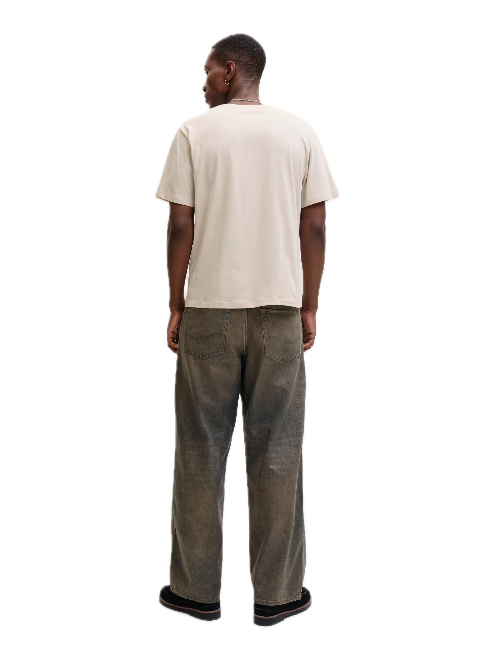 T-shirt Jack & Jones Devin Beige con stampa 12290173 /Moonbeam JACK & JONES 