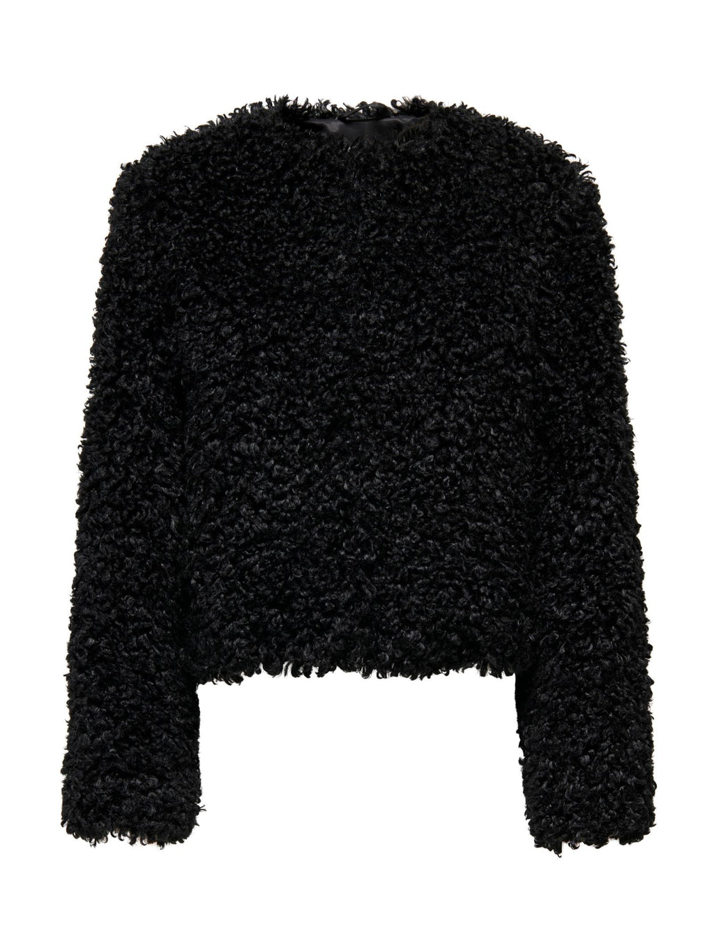 Giubbotto Jacqueline De Yong Neo Nero con finta pelliccia 15355125 /Black JDY 