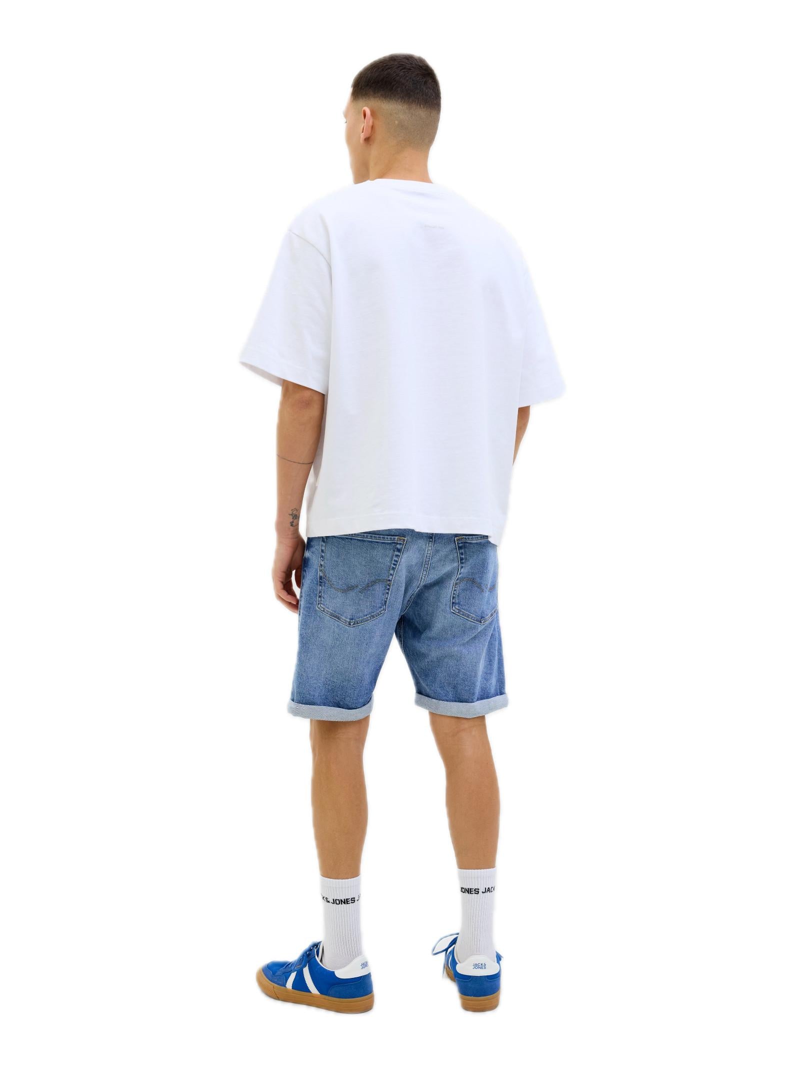 Bermuda Jack & Jones Blue Denim Rick strappi 12269612 /Blue Denim JACK & JONES 