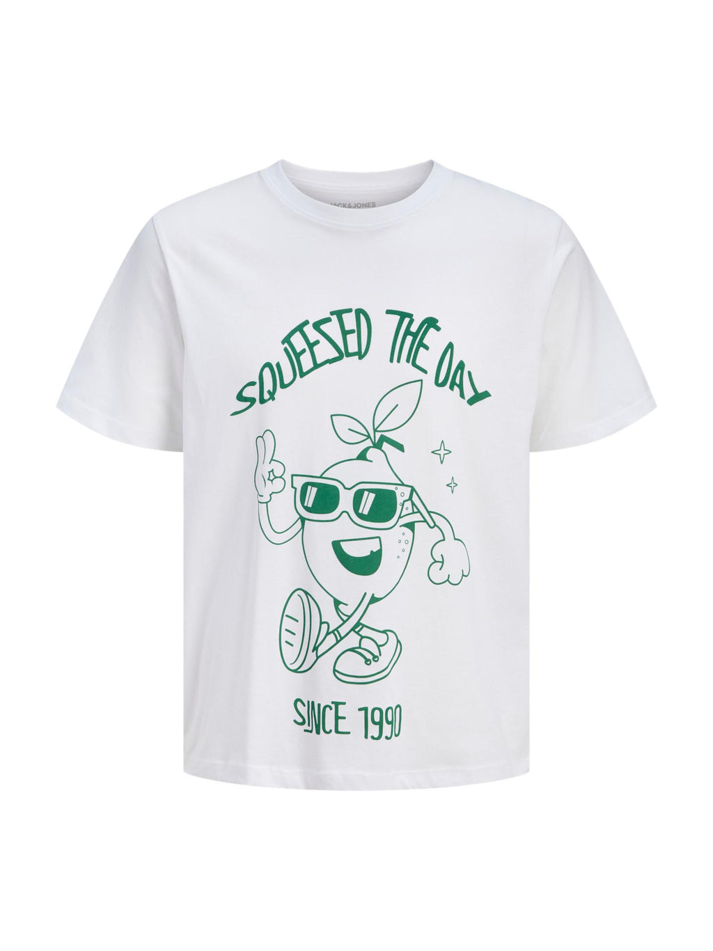 T-shirt Jack & Jones Bianco Funny stampa 12288084 /Bright White JACK & JONES 