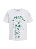 T-shirt Jack & Jones Bianco Funny stampa 12288084 /Bright White JACK & JONES 