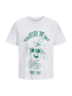T-shirt Jack & Jones Bianco Funny stampa 12288084 /Bright White JACK & JONES 