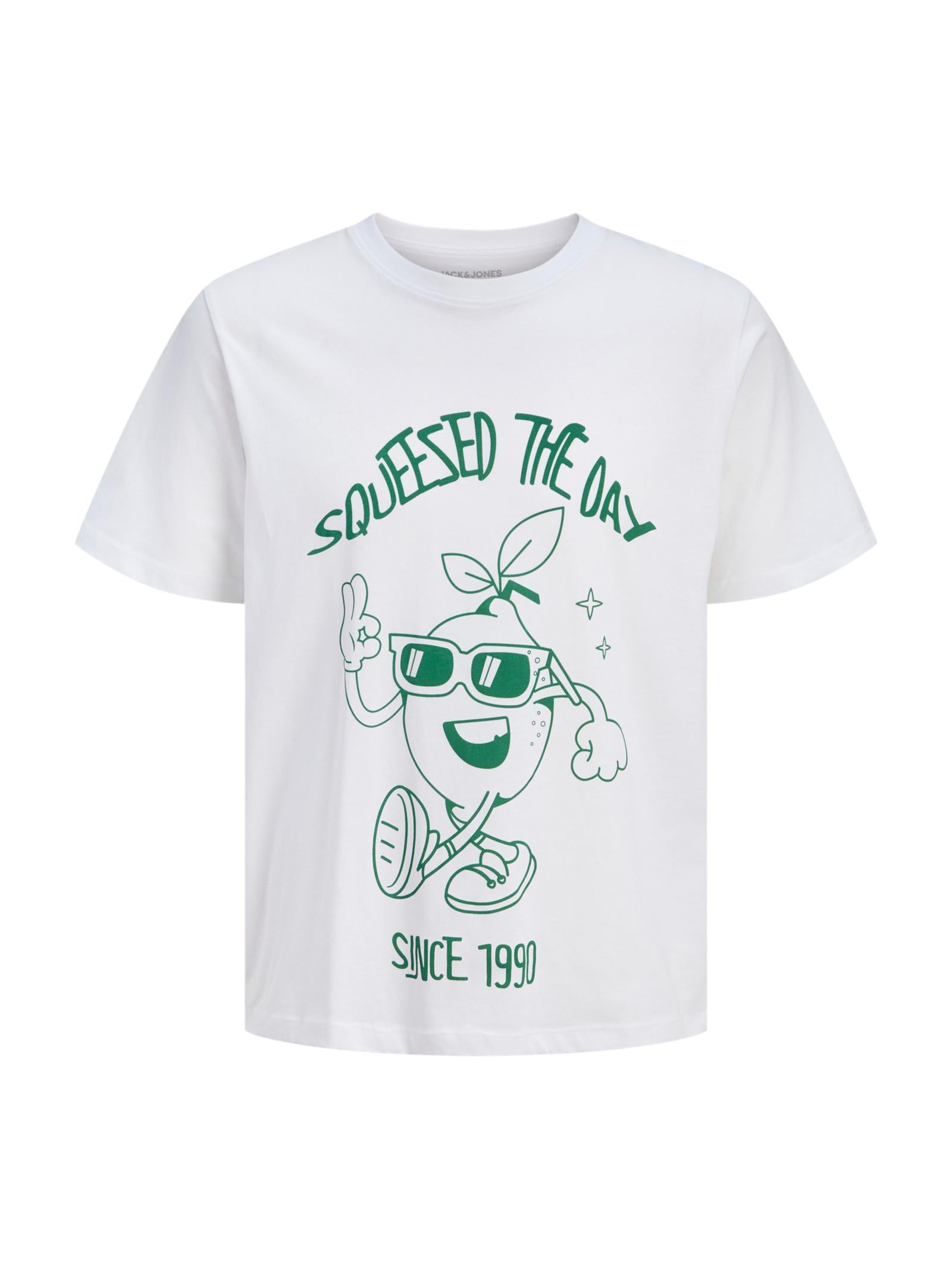T-shirt Jack & Jones Bianco Funny stampa 12288084 /Bright White JACK & JONES 
