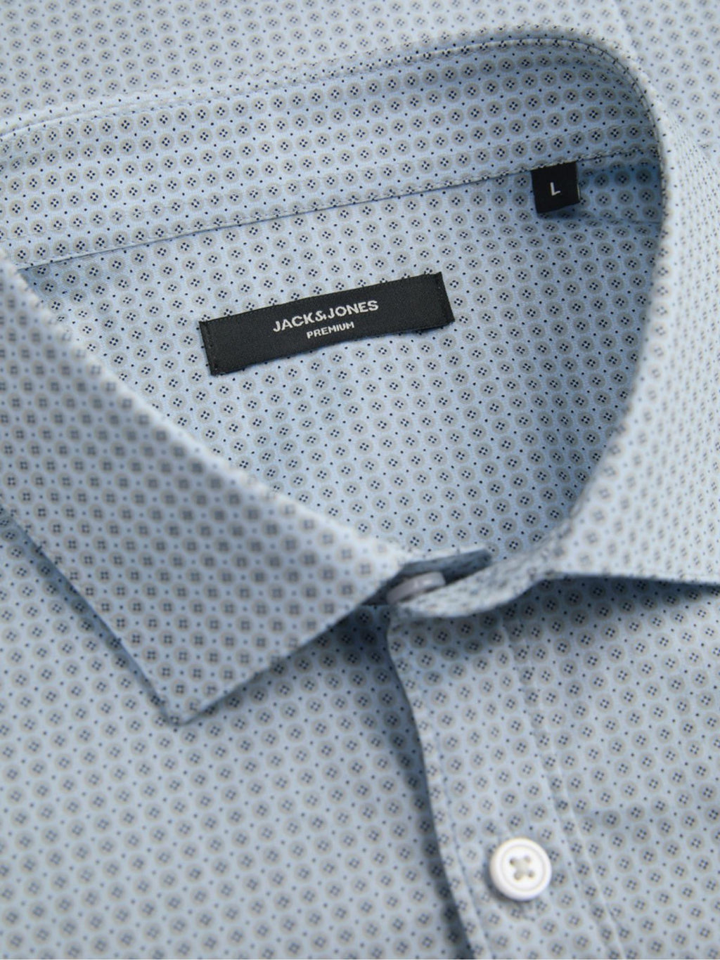 Camicia Jack & Jones Uomo Blackpool Celeste stretch 12284126 /Chambray Blue JACK & JONES 