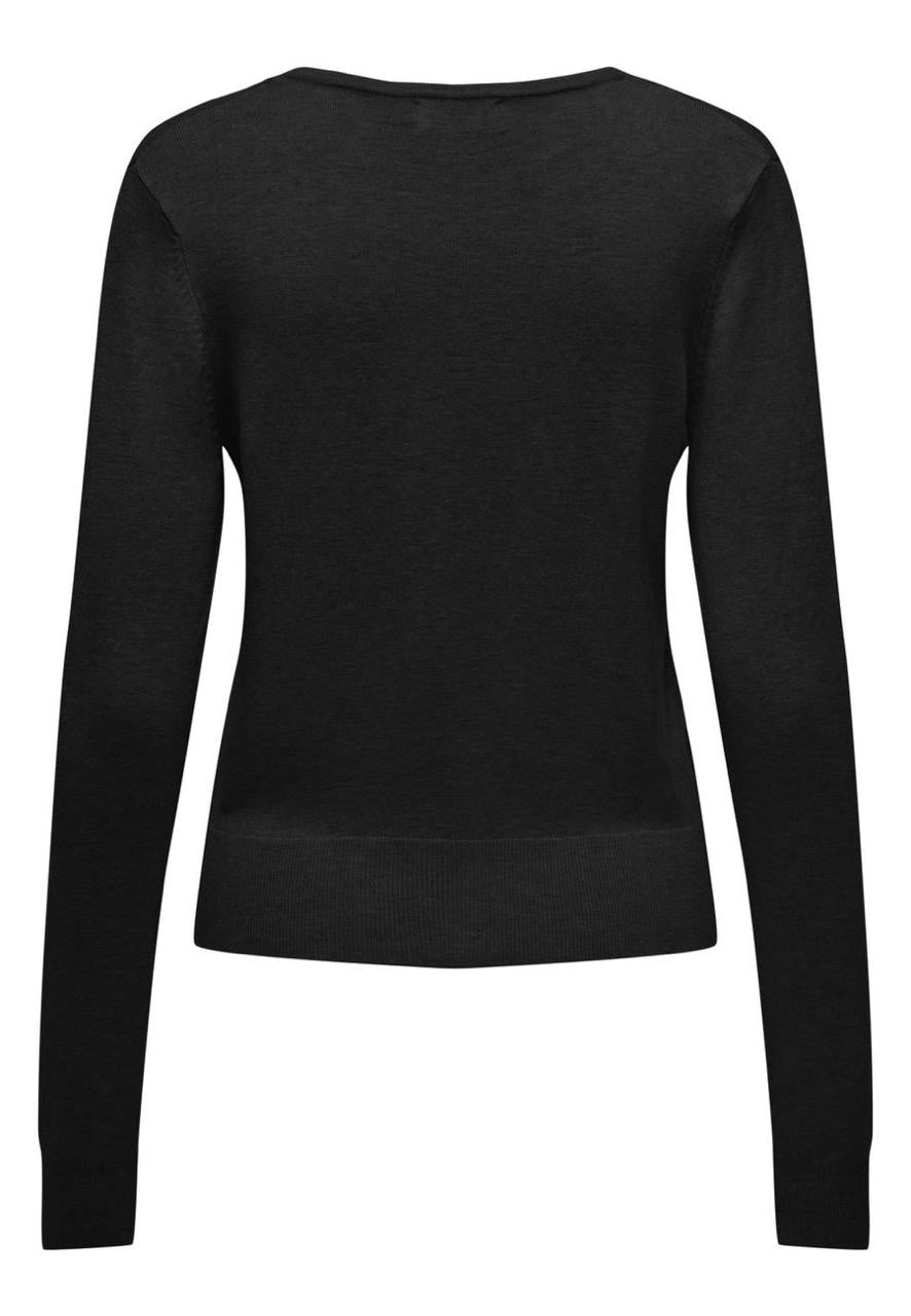Maglia Donna Venice Nero con scollo a V 15333990 /Black ONLY 