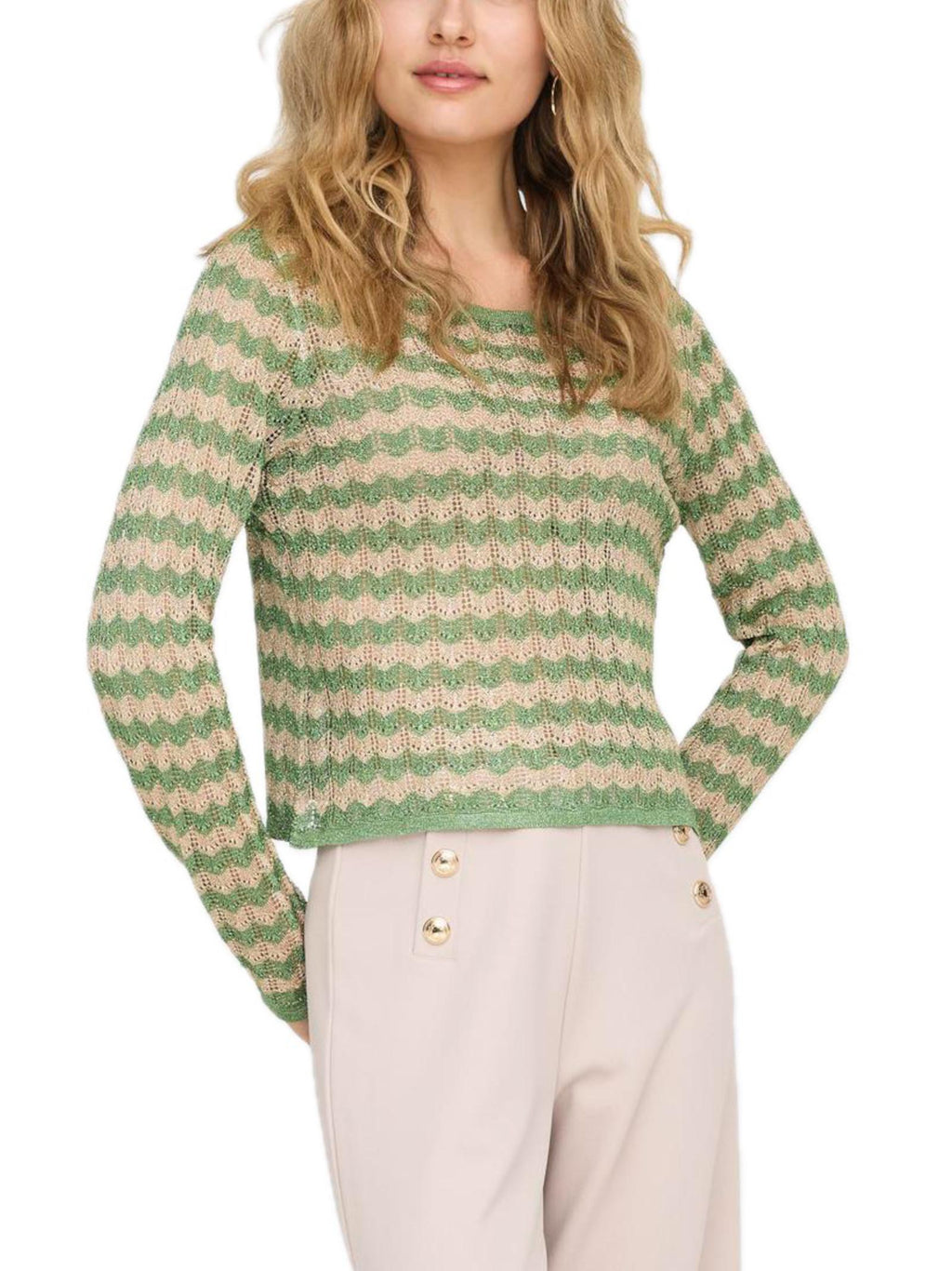 Maglia Only Agathe Verde 15363071 /Fluorite Green ONLY 