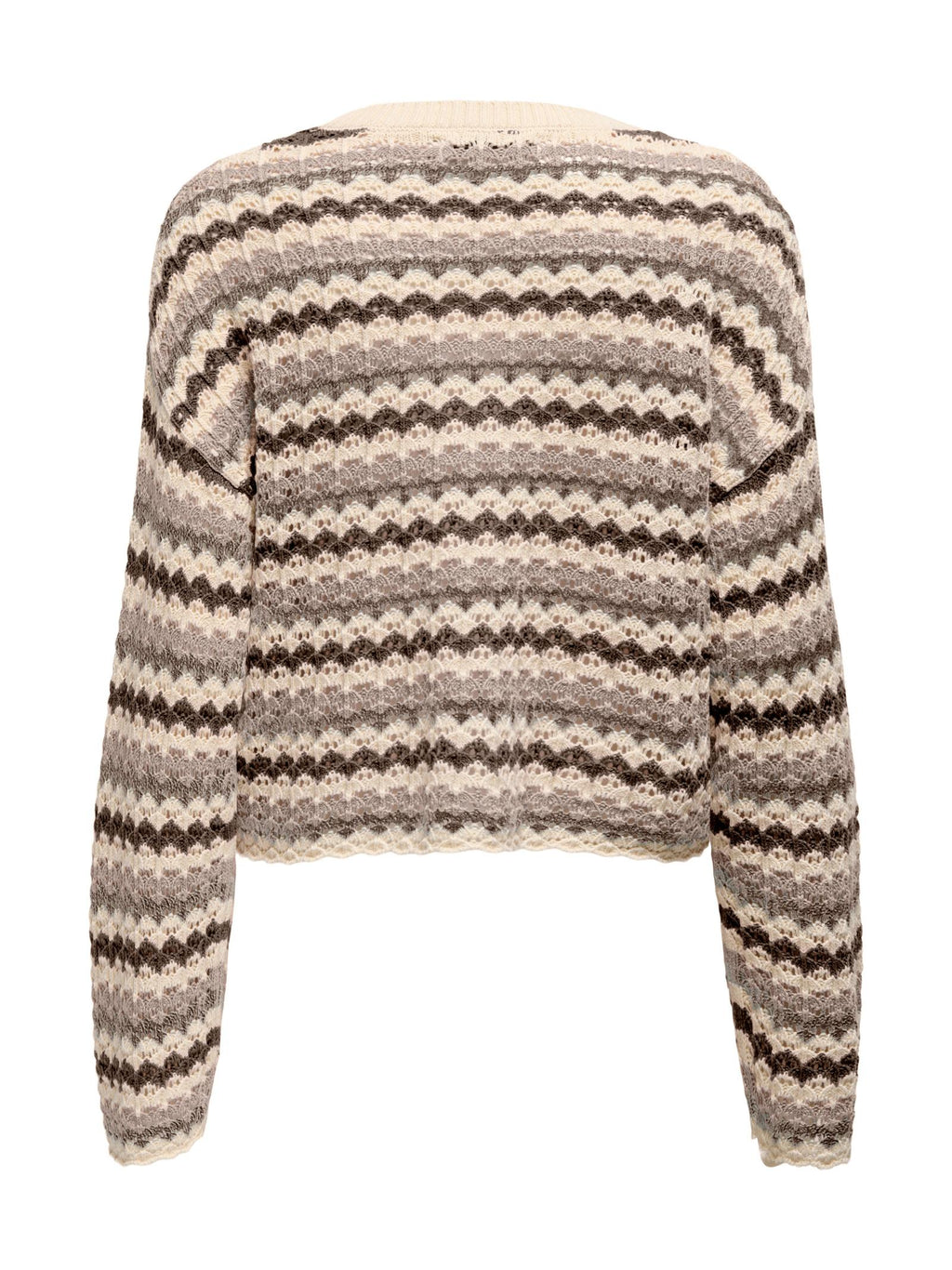 Maglia Only Marrone Asia cropped 15339609 /Feather Birch ONLY 