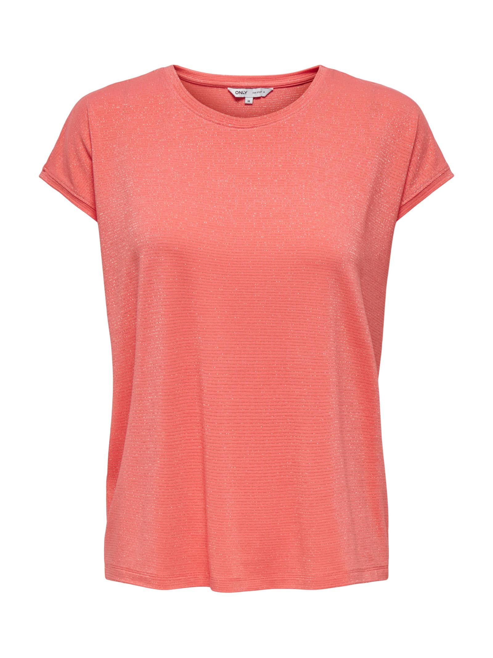 T-shirt Only Corallo Claudia glitter 15318422 /Georgia Peach ONLY 