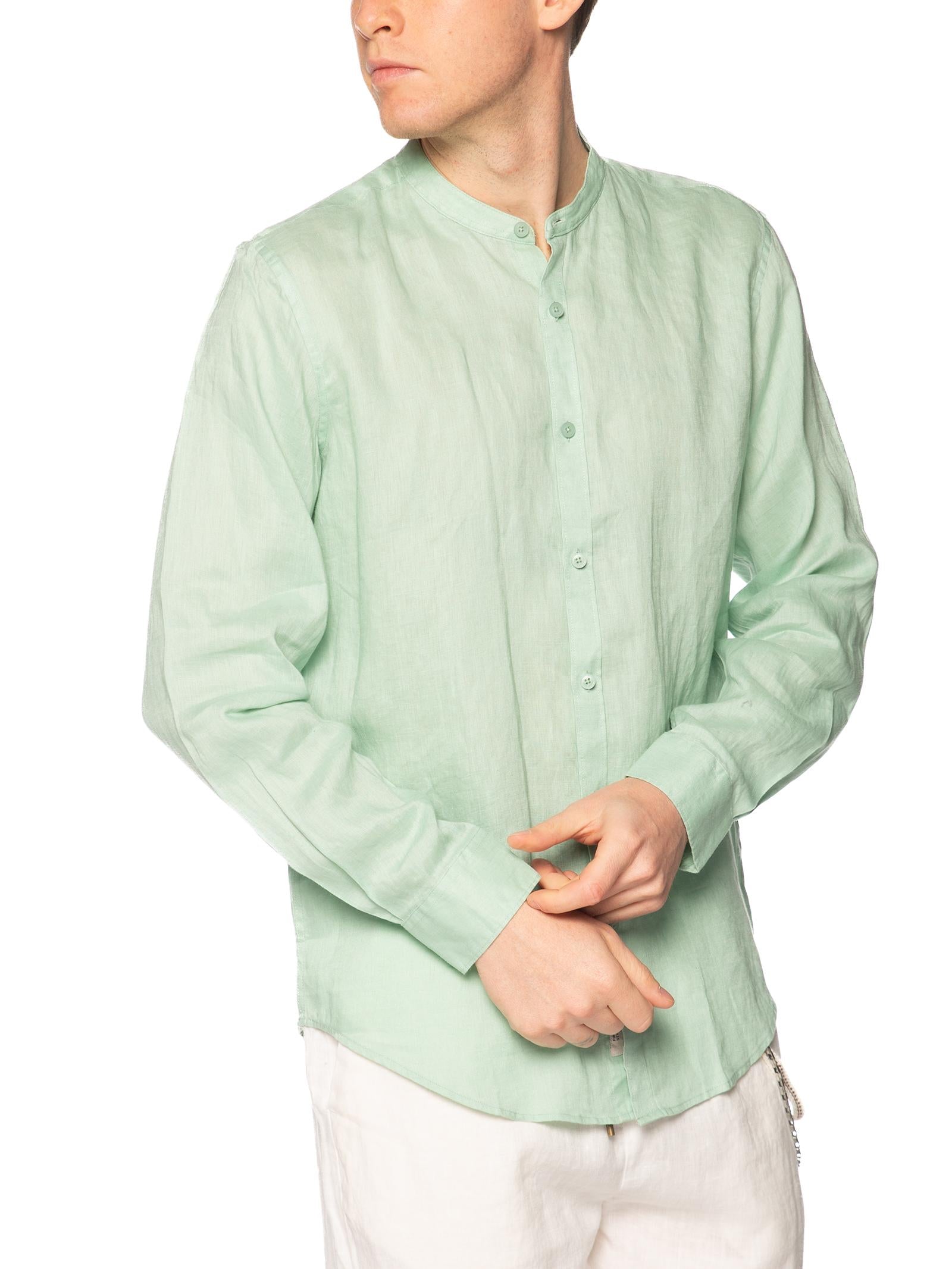 Camcia Gianni Lupo Menta coreana lino GL7620S MENTA GIANNI LUPO 