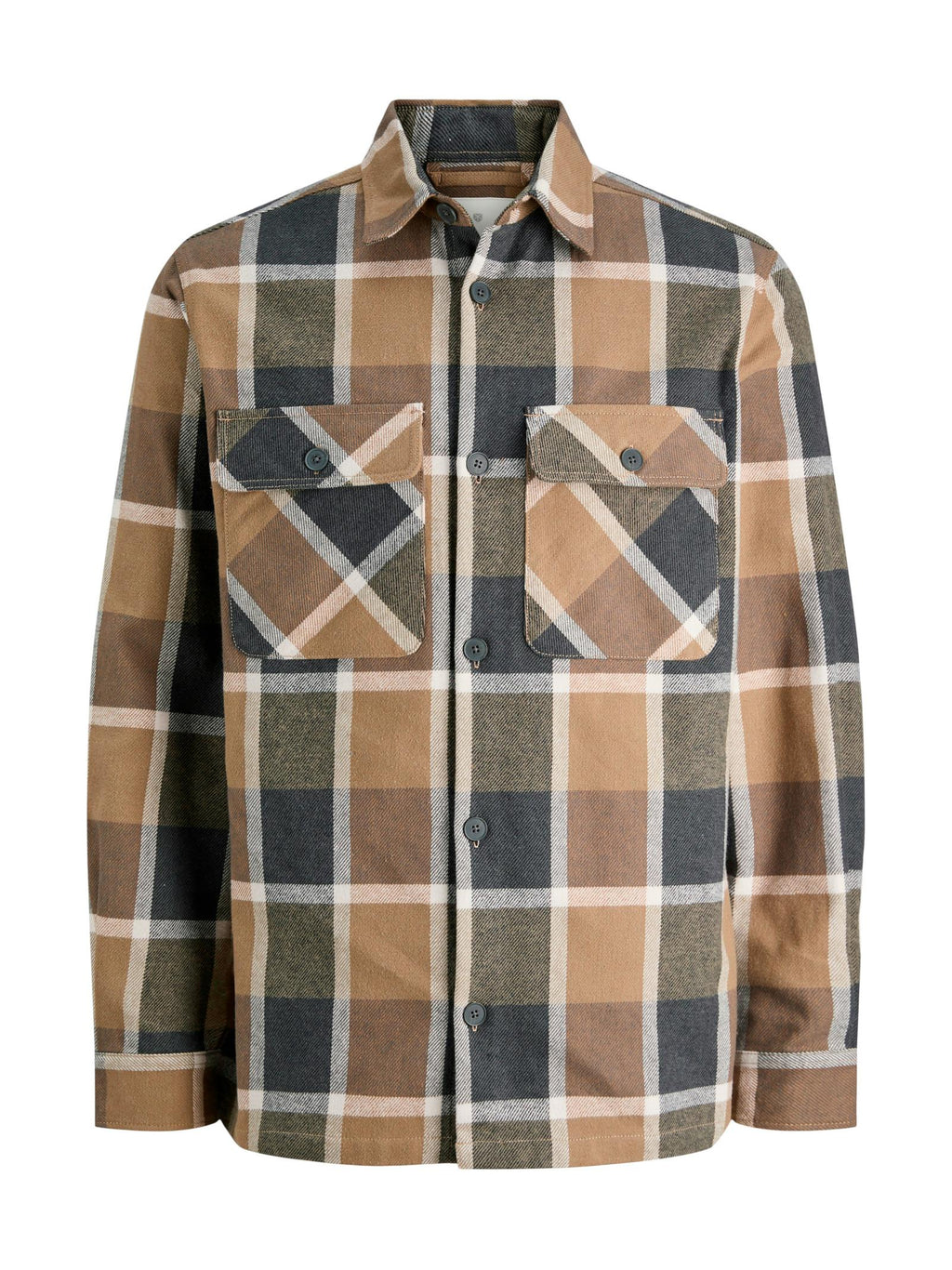 Camicia Jack & Jones Rayle Beige a quadri 12286804 /Malt Ball JACK & JONES 