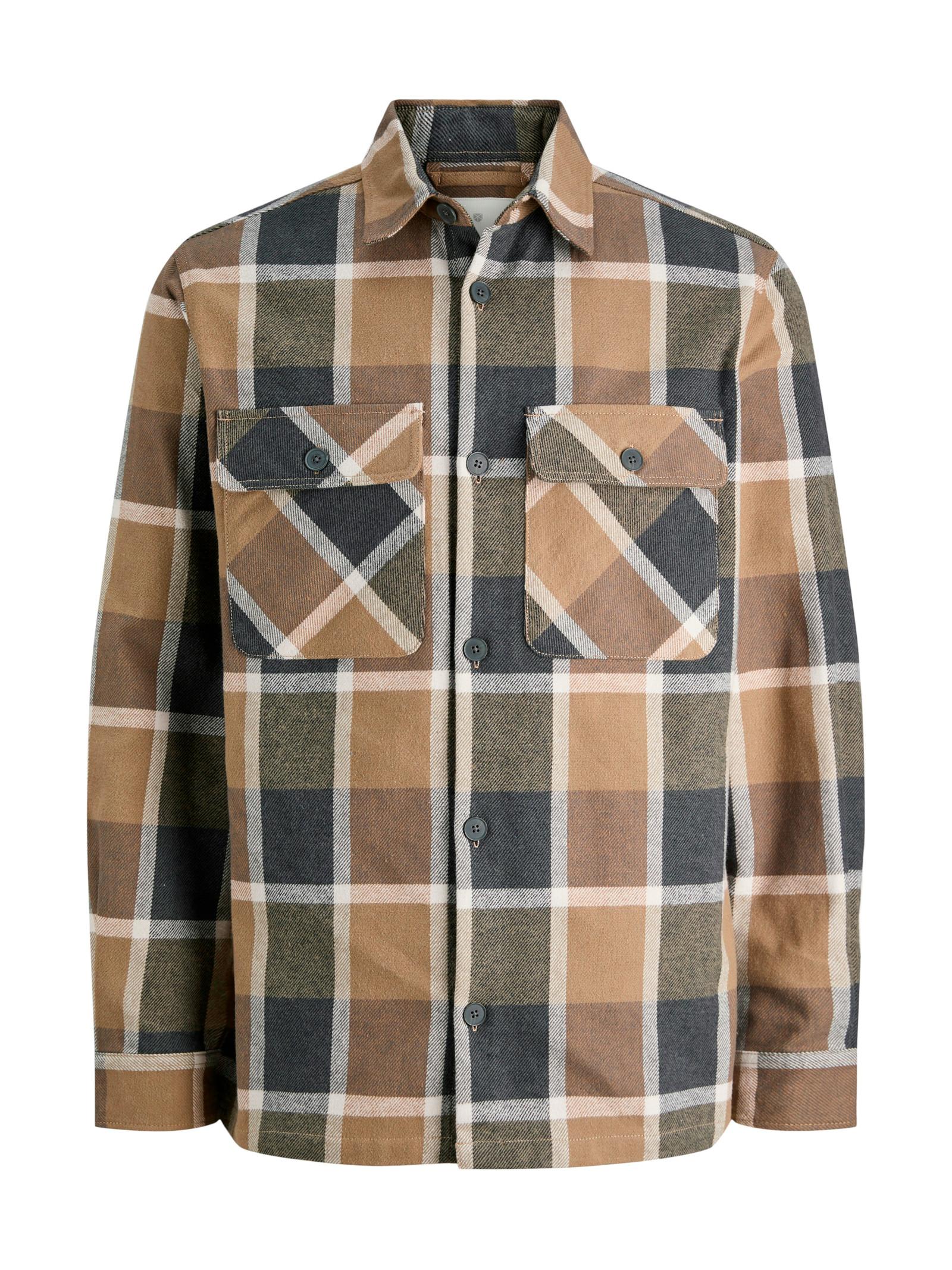 Camicia Jack & Jones Rayle Beige a quadri 12286804 /Malt Ball JACK & JONES 