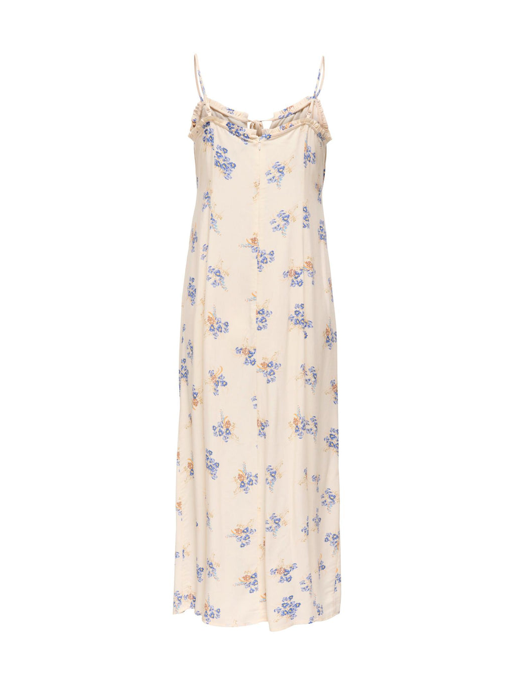 Abito Only Nelly Bianco lungo smanicato con balza 15322844 /Cloud Dancer ONLY 