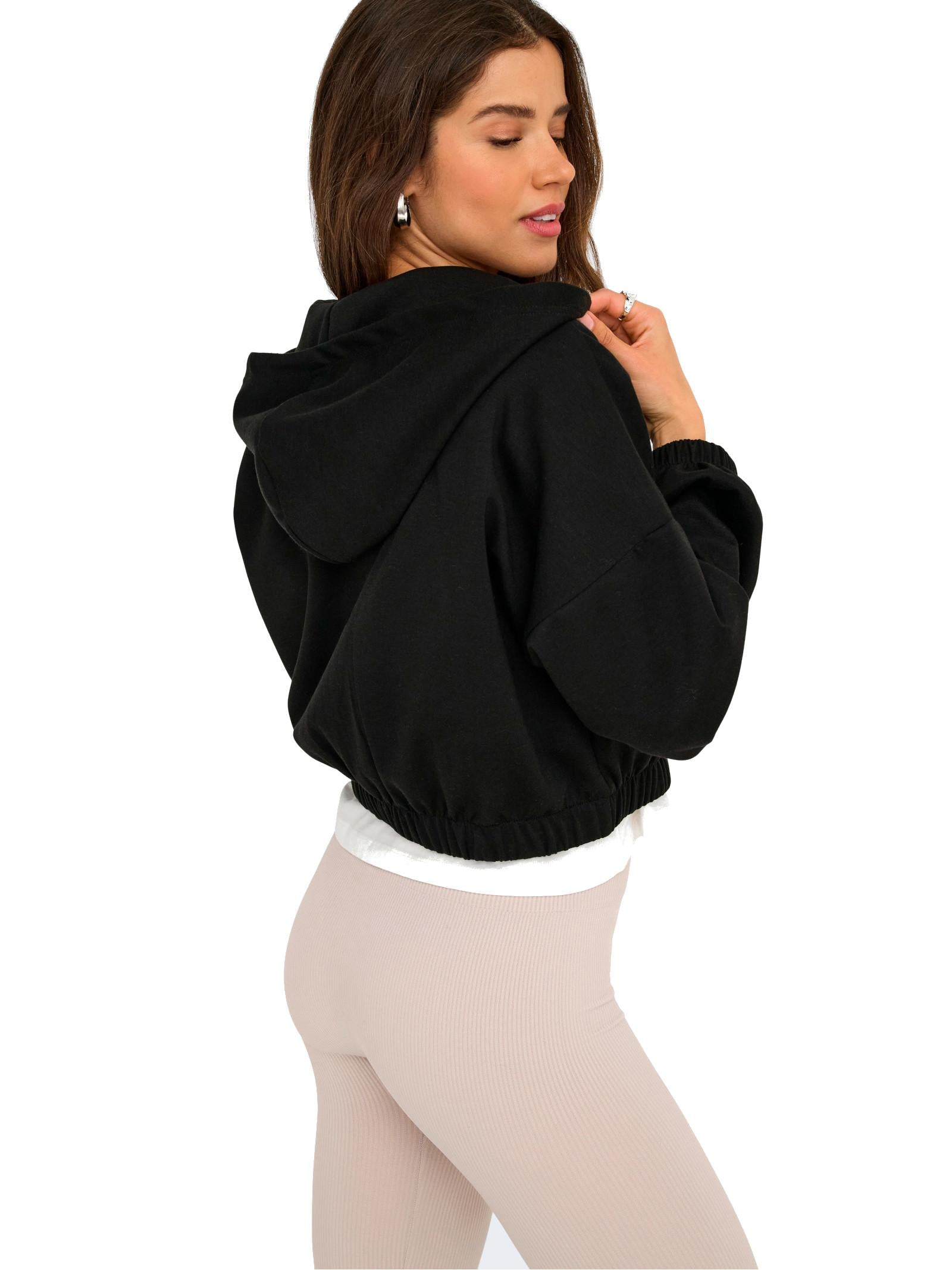 Felpa Only Scarlett Nero con zip 15346449 /Black ONLY 