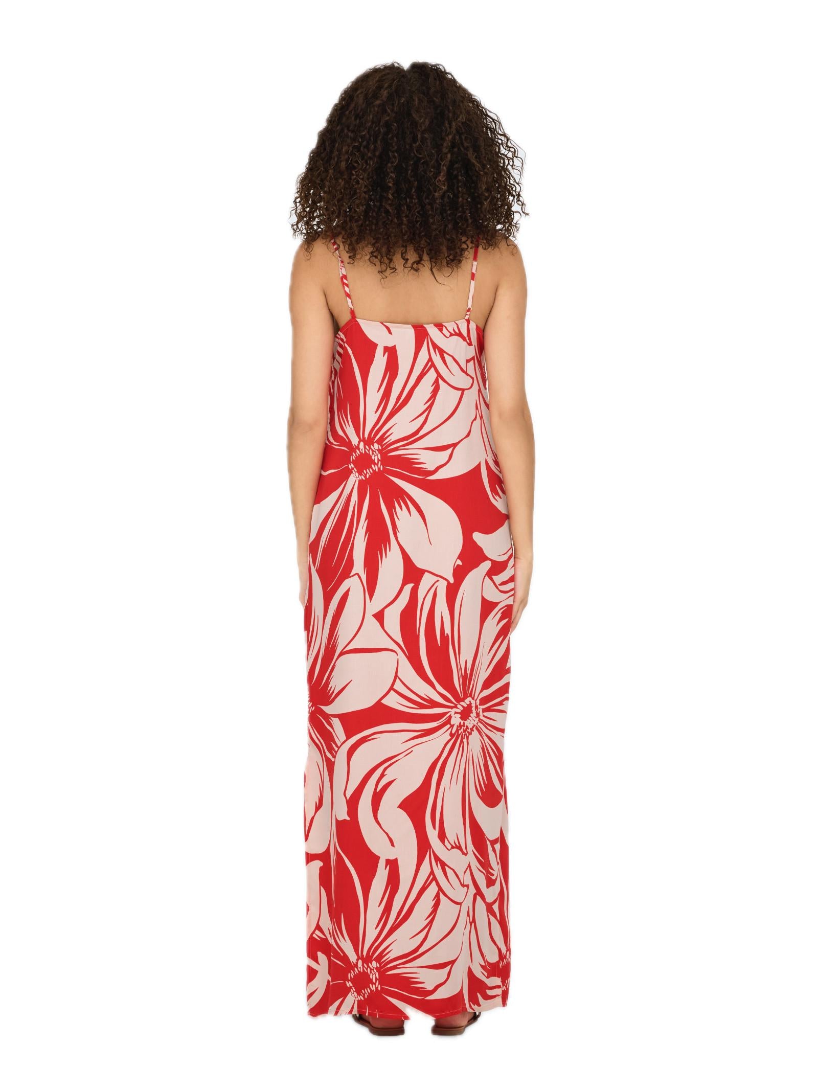 Abito Only Rosso Milly fantasia 15347474 /Flame Scarlet ONLY 