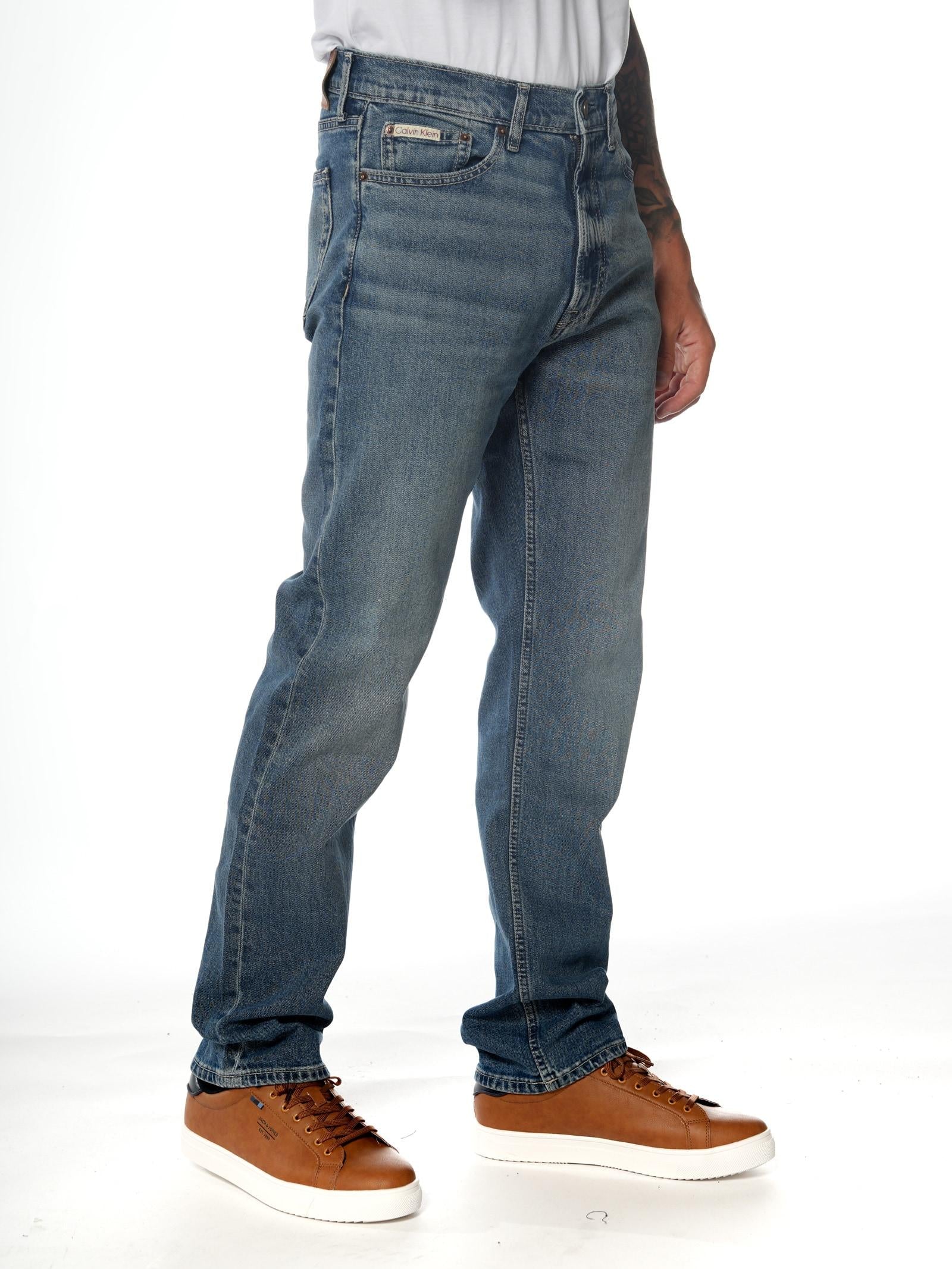 Jeans Calvin Klein Blue Denim Straight LV04RB770G 587 CALVIN KLEIN 