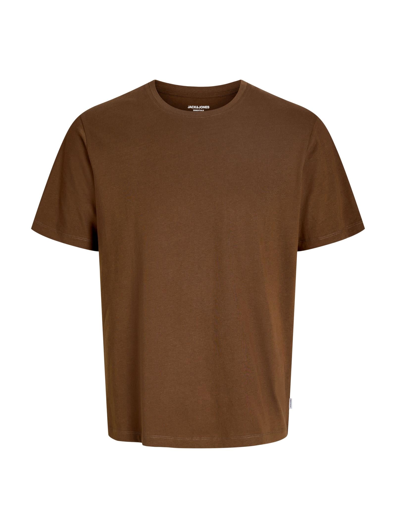 T-shir Jack & Jones Organic Marrone scuro a maniche corte basic 12156101 /Bitter Chocolate JACK & JONES 