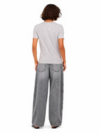 T-shirt Only Baria Grigia con stampa frontale 15353246 /Light Grey Melange ONLY 