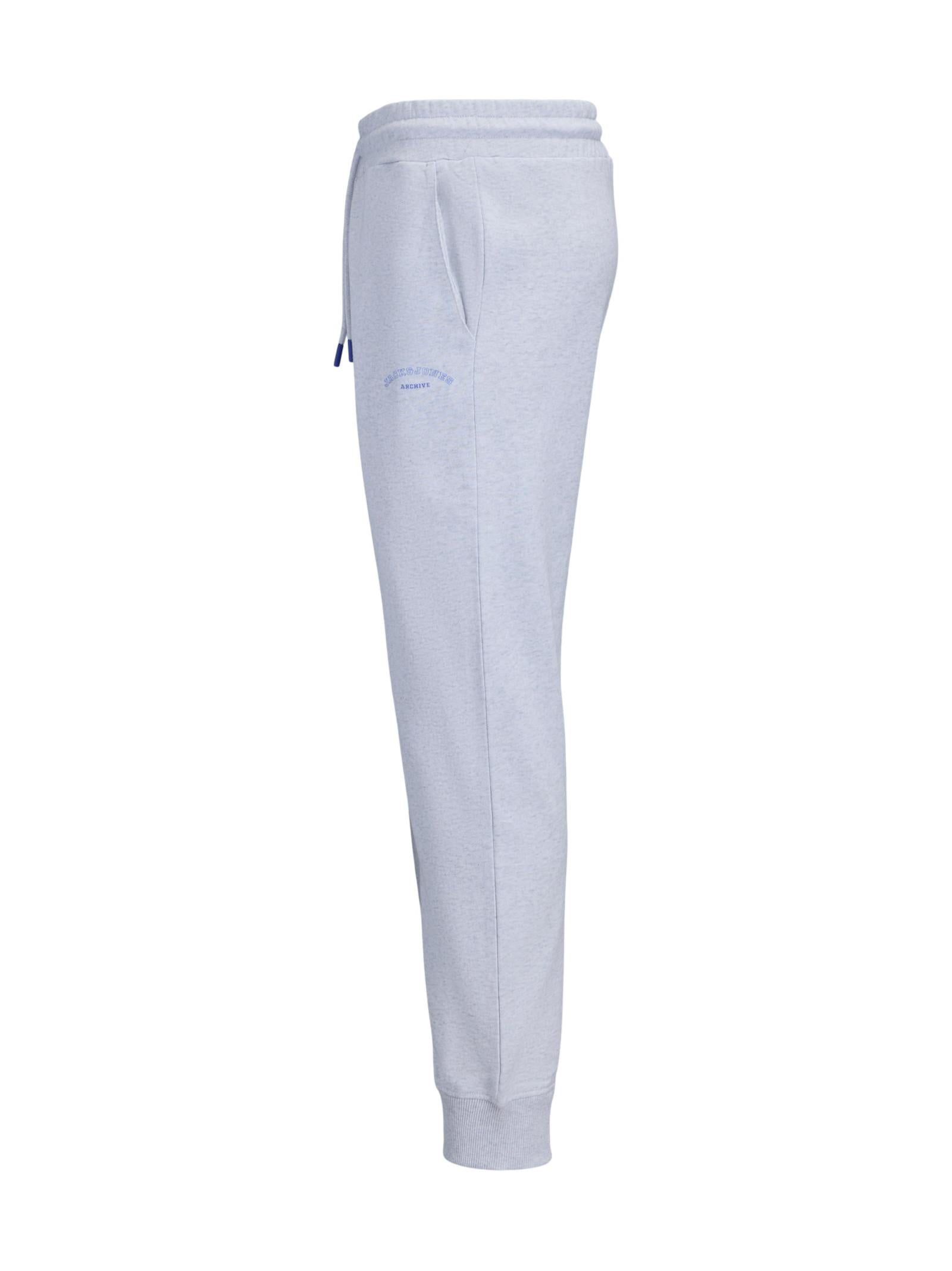Pantalone Jack & Jones Gordon Grigio con polsini 12289724 /White Melange JACK & JONES 