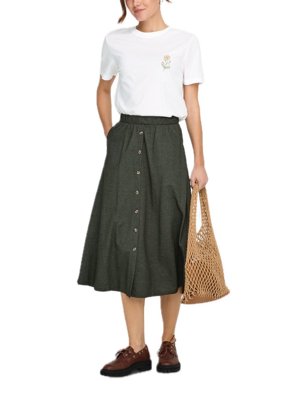 T-shirt Only Lucy Bianco stampa 15367829 /Bright White ONLY 