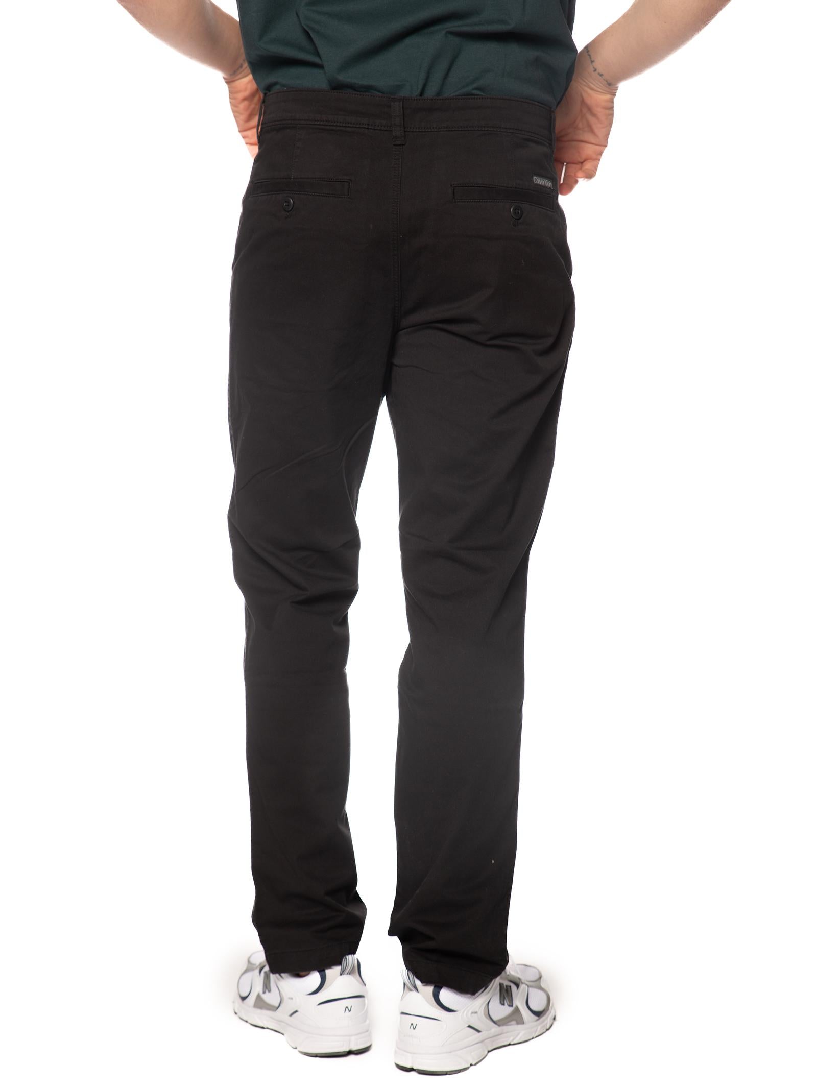 Chino Calvin Klein Nero slim LV040EM628 UB1 CALVIN KLEIN 