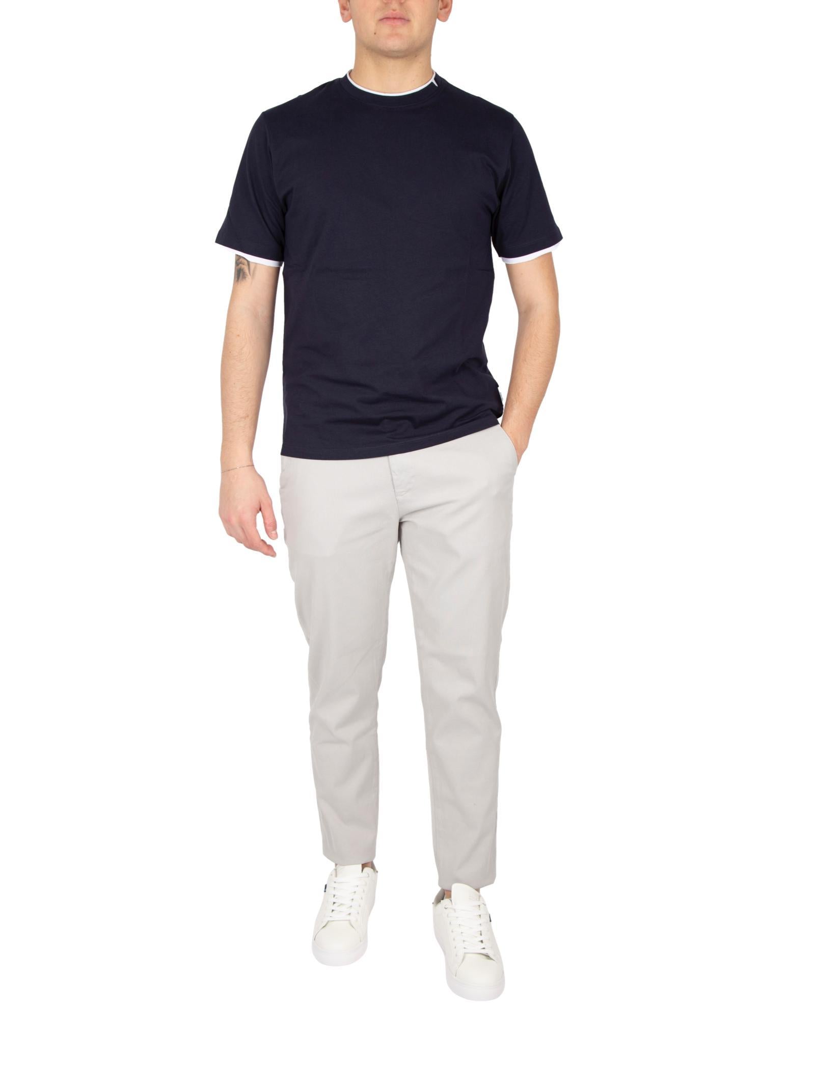 T-shirt Seinse Doppio Collo Blu manica corta TE2958 BLU SEINSE 