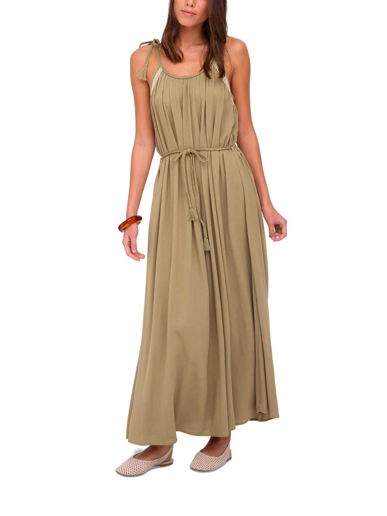 Abito JDY Beige Liva lungo 15367118 /Petrified Oak JDY 