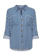 Camicia Only Yasmin Blu con scollo a V 15281677 /Peacoat ONLY 