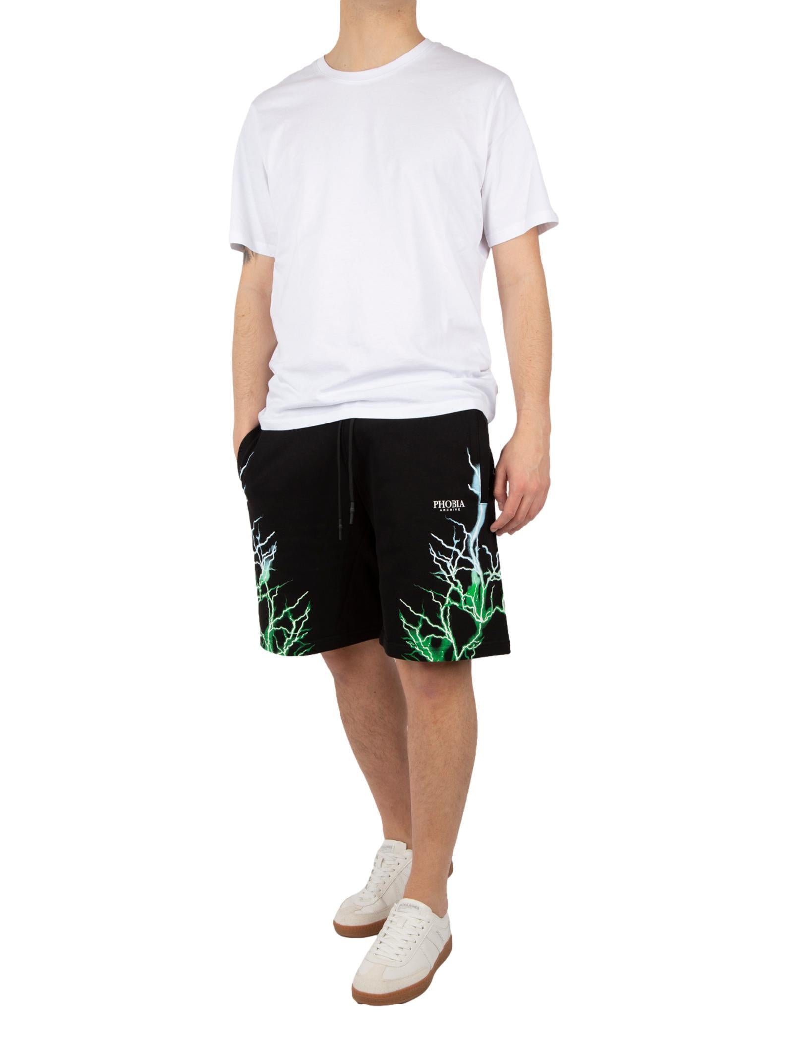 Bermuda Phobia Fulmine Nero in felpa PH00935 NERO PHOBIA 