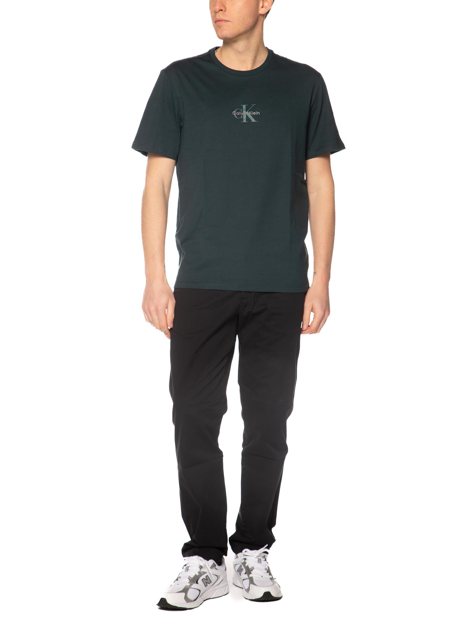 T-shirt Calvin Klein Petrolio Monologo LV04RB866G PZM CALVIN KLEIN 