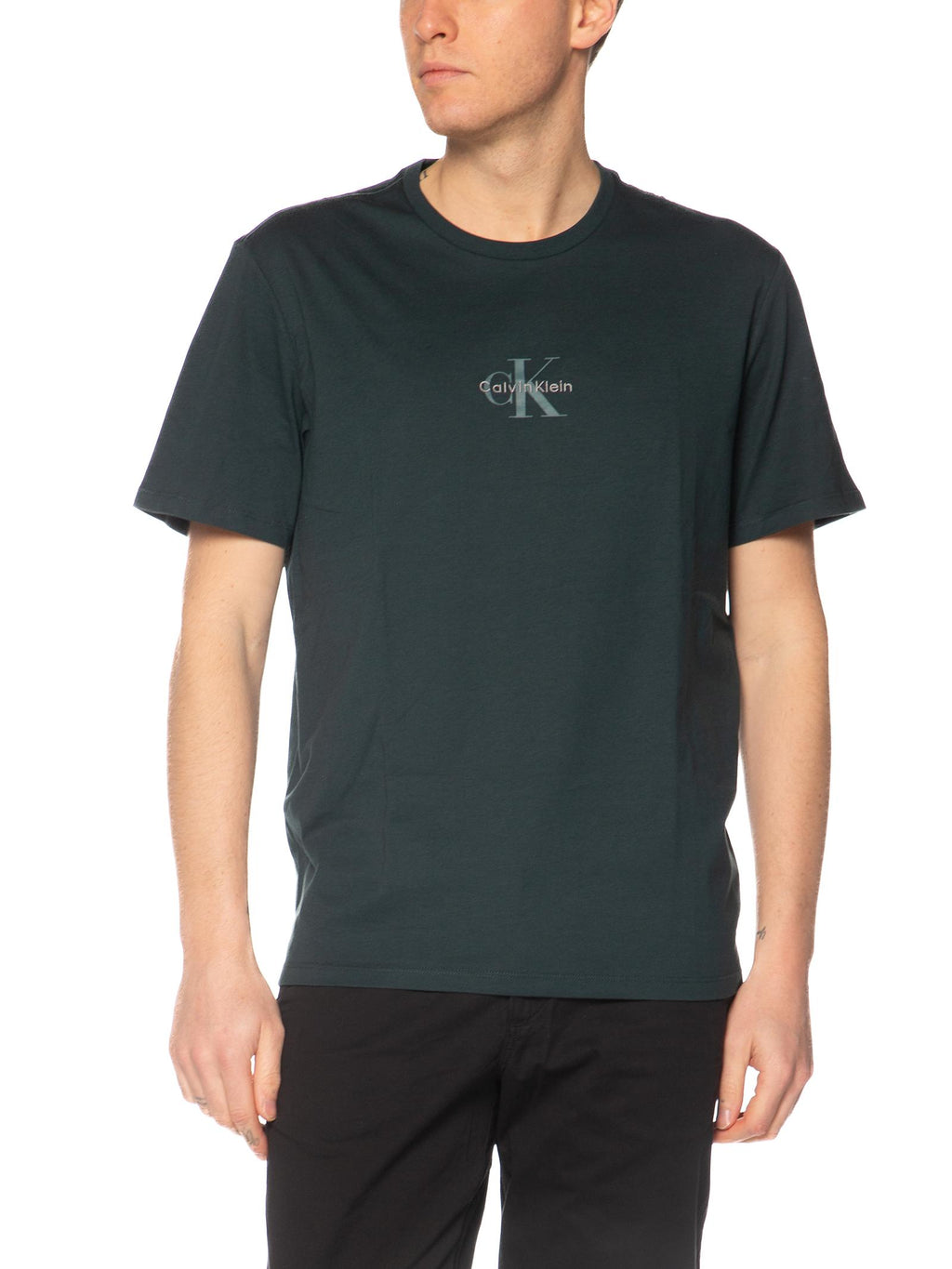 T-shirt Calvin Klein Petrolio Monologo LV04RB866G PZM CALVIN KLEIN 