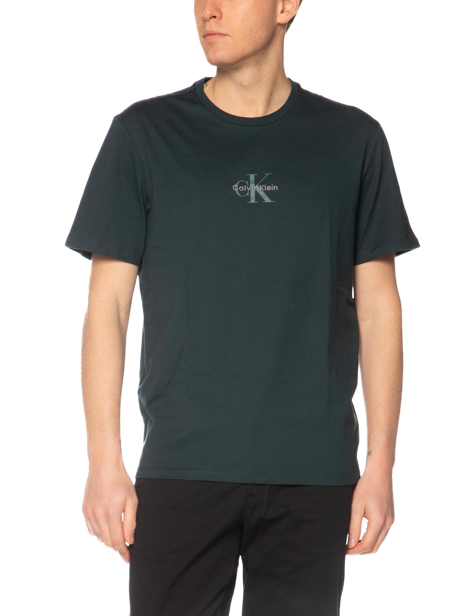 T-shirt Calvin Klein Petrolio Monologo LV04RB866G PZM CALVIN KLEIN 