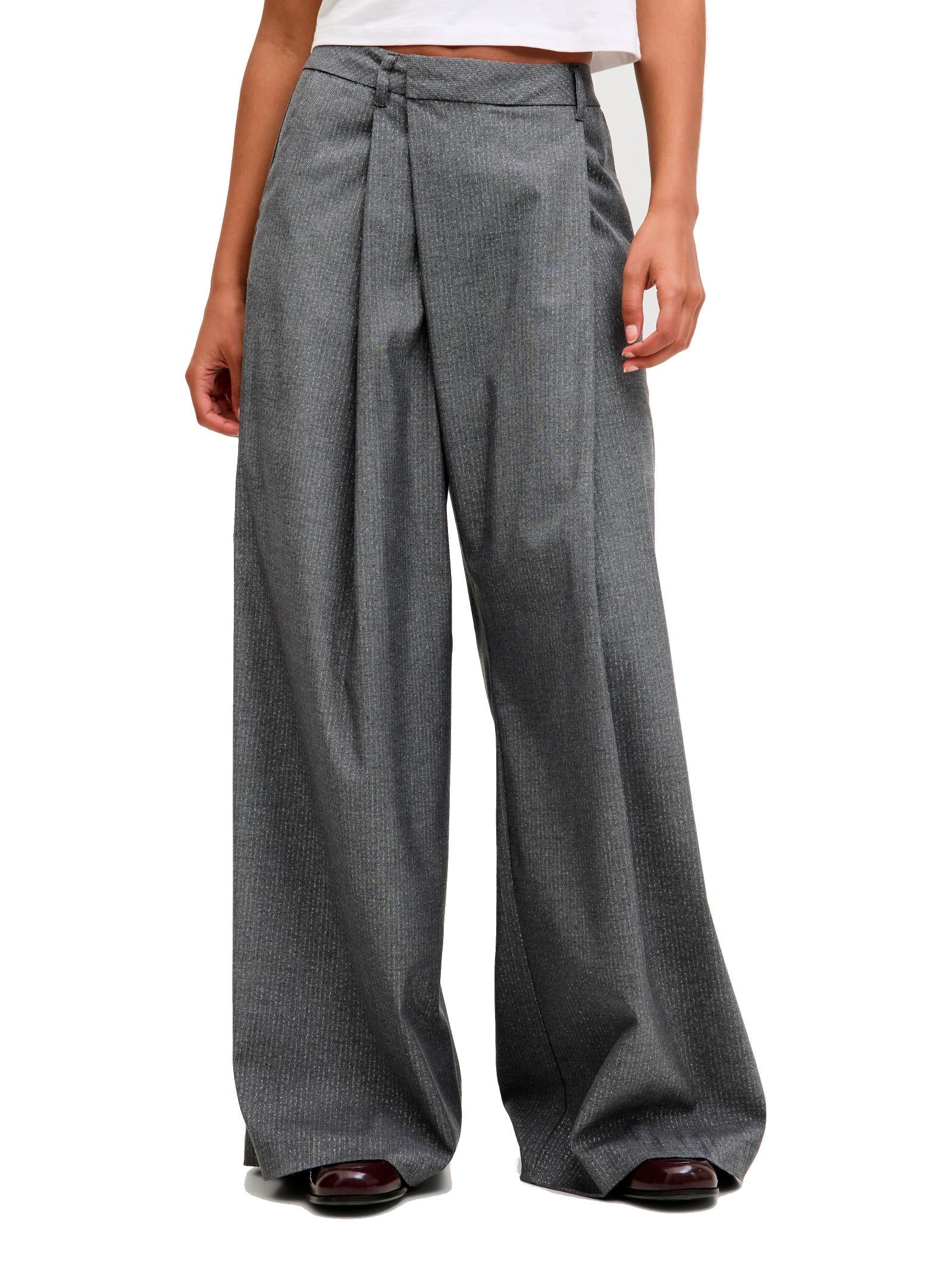 Pantalone JJXX Anne Grigio largo 12286018 /Dark Grey Melange JJXX 