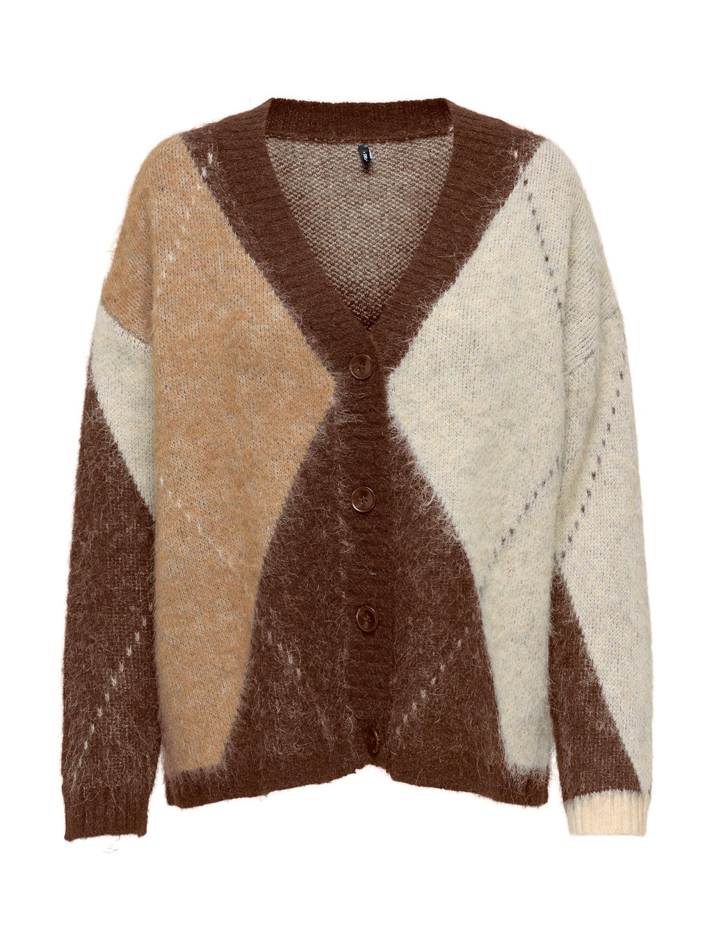 Cardigan Only Noeme Beige in maglia 15353228 /Chestnut ONLY 