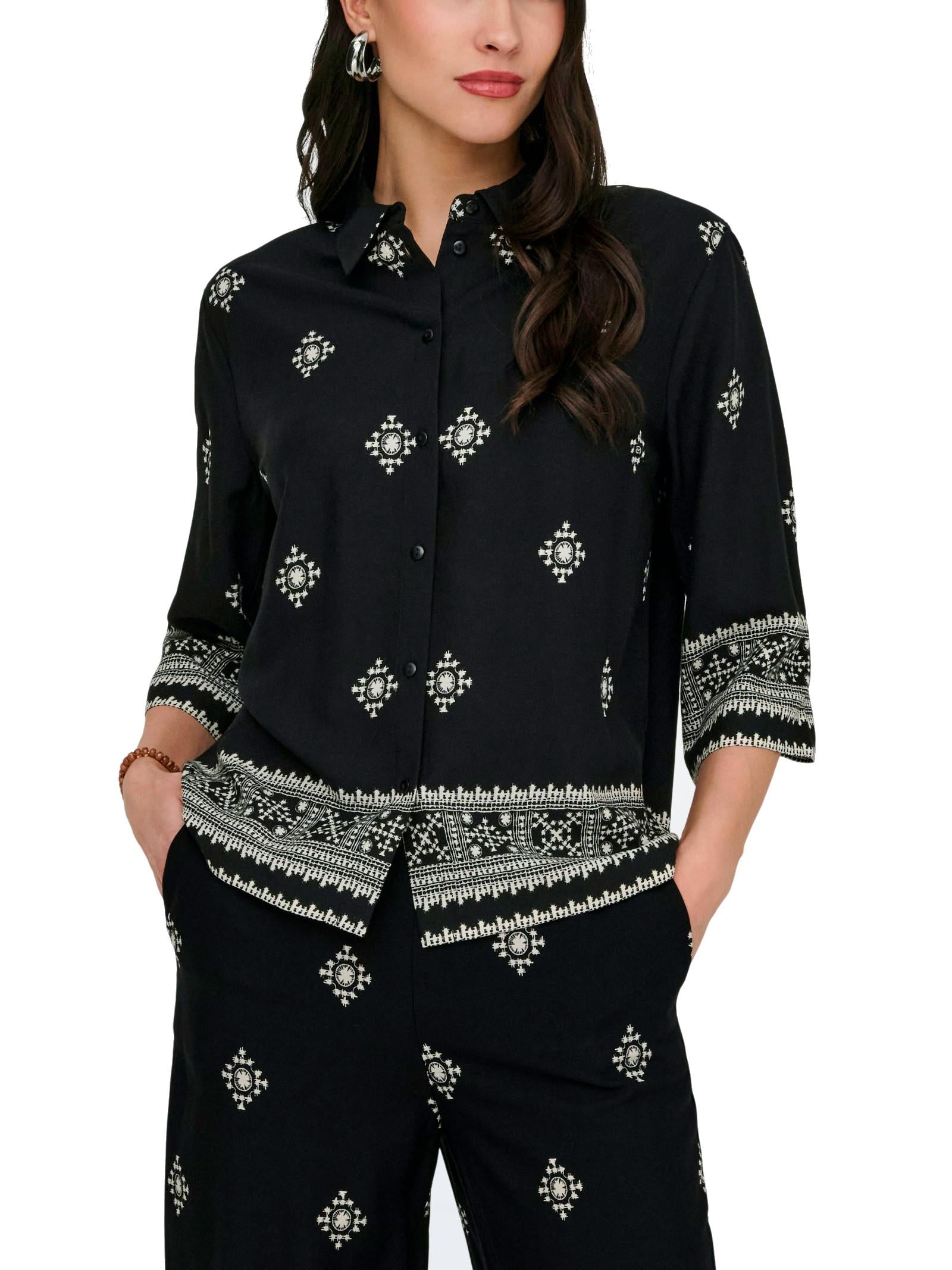 Camicia JDY Maggie Nero fantasia 15351590 /Black JDY 